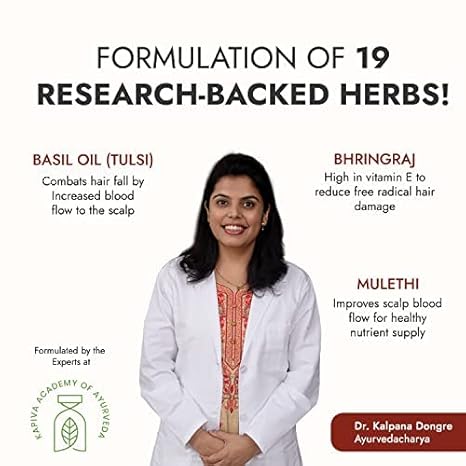 Kapiva Ayurveda Hair Rituals Tulsi Anti Hairfall Oil